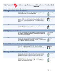 RiggsRoadandSouthDakotaAvenue Implementation Plan Fiscal Year 2015_Page_1