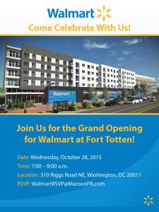 FTSQ Walmart grand opening