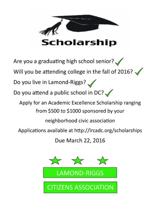 LRCA scholarship flyer