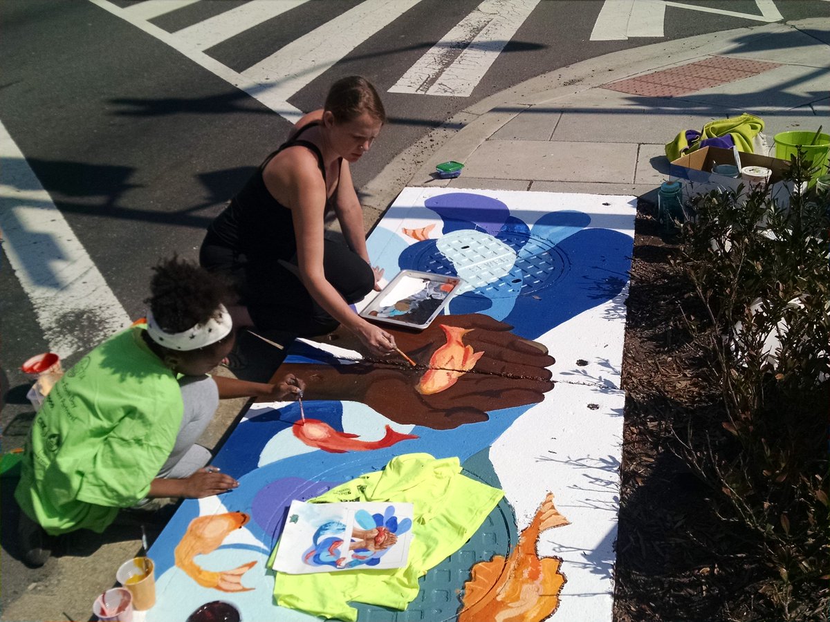 Isabel Riggs New Neighborhood Storm Drain Murals | Next Stop...Riggs Park