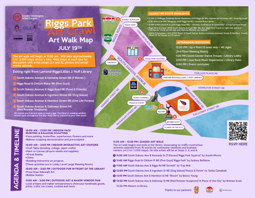 Austen Riggs Map July 19: Riggs Park Art Crawl Map | Next Stop...Riggs Park