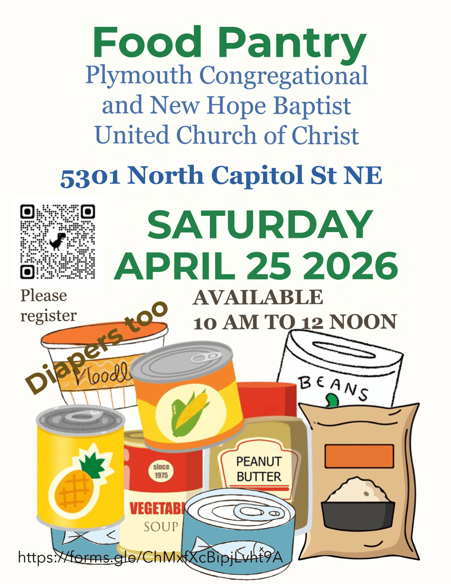 April 25: Plymouth Congregational & New Hope Baptist Church Food Pantry ...